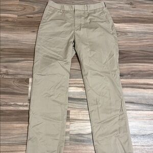 Bonobos Wednesday Tailored Pants Mens Sz. 30 Khaki Sateen Chinos Business Casual